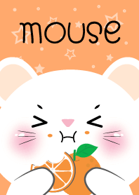 White Mouse Love Orange Theme