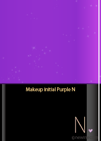 Makeup initial purple N.