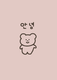 korea bear:) pinkbeige