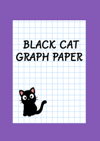 BLACK CAT GRAPH PAPER/PURPLE/YELLOW