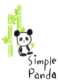 シンプル ゆるパンダ