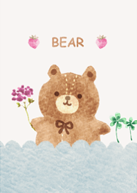 Cute cute simple bear.13.