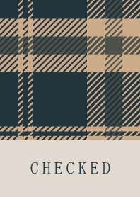 CHECKED NAVY-BROWN 117