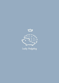 Lucky Hedgehog -smoky blue- crown