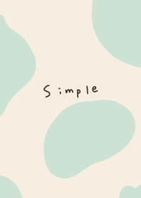 Natural beige and mint.