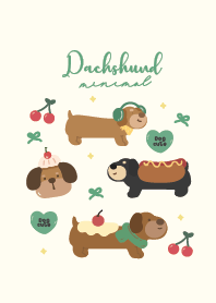 Dachshund cute love green :-)