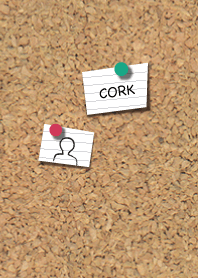 Cork board .