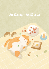 貓貓宇宙的橘貓野餐日