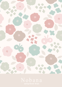 Nobana spring flower drops -eggshell-