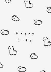 Smile Dinosaurs(pattern)/gray.