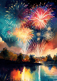 Beautiful Fireworks Theme#509