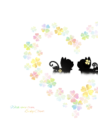 Wish come true,Lucky Clover Love Cat B