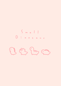Small Dinosaur 2 /cherry pink