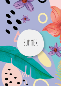 Abstract Tropical Hand Drawn Echo