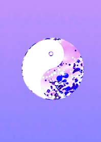 クリスタル陰陽図パープル