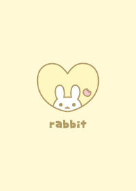 Rabbits Tulips - Yellow
