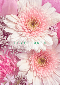 LOVE FLOWER-WHITE&PINK 105