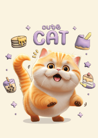 แมวส้มตัวตึงน่ารัก