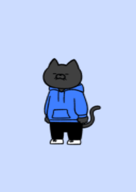 パーカー黒にゃん07