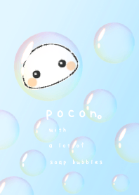 POCON with a lot of soap bubbles