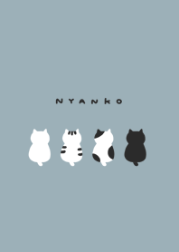 5 cats back(NL)/gray mint