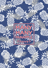 MANY MANY PAINAPPLE <navy>