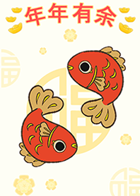 ธีม เทพเจ้าแห่งความร่ำรวย(ปลาทองคู่) 01