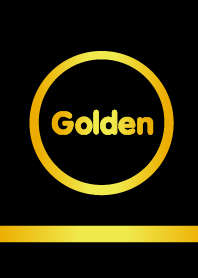 Simple Black Golden (Circle)