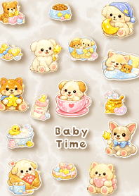 Adorable Sparkly Puppy(beige)
