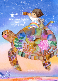 Turtle Journey in the Starry Sky