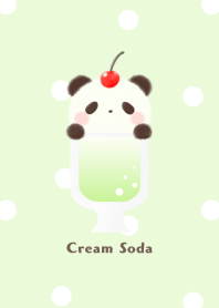 クリームソーダ -パンダ- メロン ドット