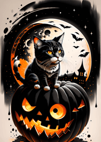 halloween cat 5472BC