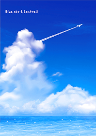 グングン運気UP✨青空と飛行機雲