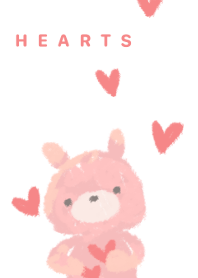 Hearts and bear
