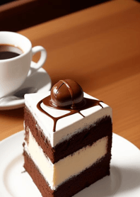 午後咖啡時光 巧克力蛋糕 i4VGQ
