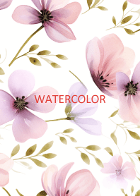 WATERCOLOR-PURPLE FLOWER 12