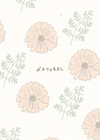 Dull color flowers and leaves30
