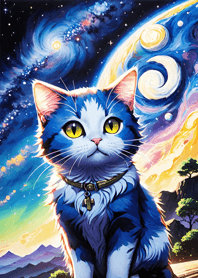 Night Moon Star Cat 5964dE