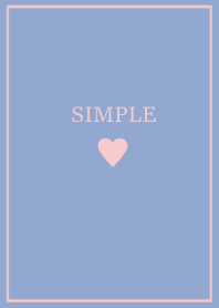 SIMPLE HEART =pink blue=