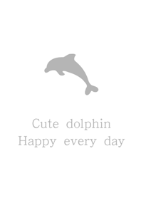 Cute grey dolphin