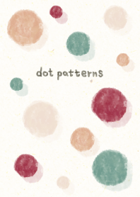 dot pattern13 - watercolor painting-joc