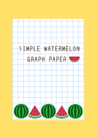 WATERMELON GRAPH PAPERj-YELLOW
