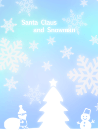 サンタさんといろいろ雪だるま
