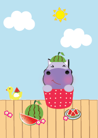 Cute hippo theme v.6