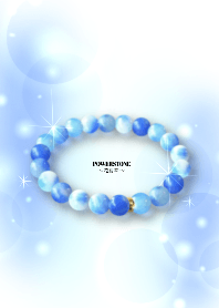 POWER STONE CandyJade Blue White