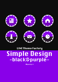 simple design -black&purple-