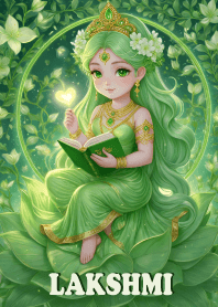 Lakshmi, green color , wealth