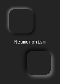 Neumorphism black