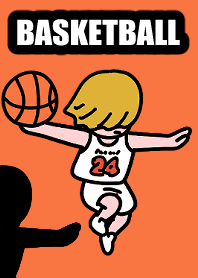 Basketball dunk 01 whiteorange