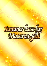 Summer loose fur Macaron gold